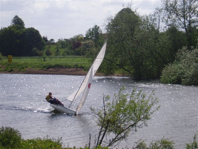Robin in Laser II Dinghy at White Rose Sailing Association