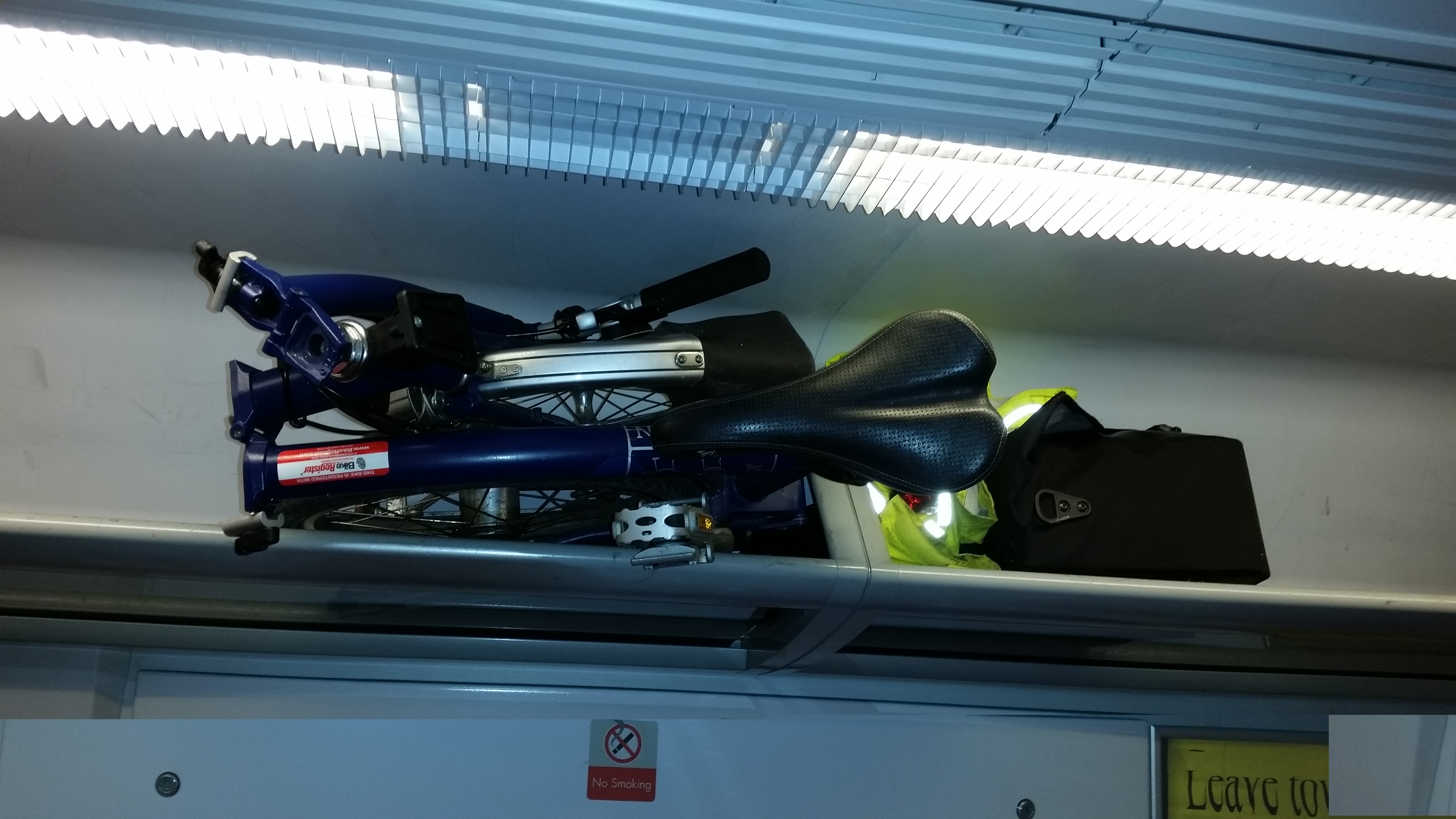 Bike in luggage rack